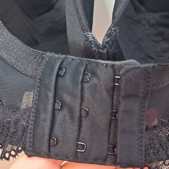 Cacique Women's Plus Size Smooth Lightly Lined Balconette Bra Black size 42D - Picture 6 of 6